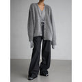 Damen Kuschelige Strickjacke aus Mohair R&B