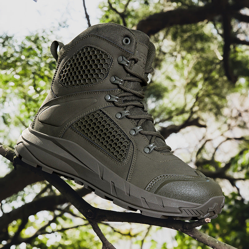 Herren Tactical Stiefel mit griffiger Sohle und atmungsaktiver Struktur R&B