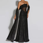 Damen Glamouröses Abendkleid mit Drapierungen
