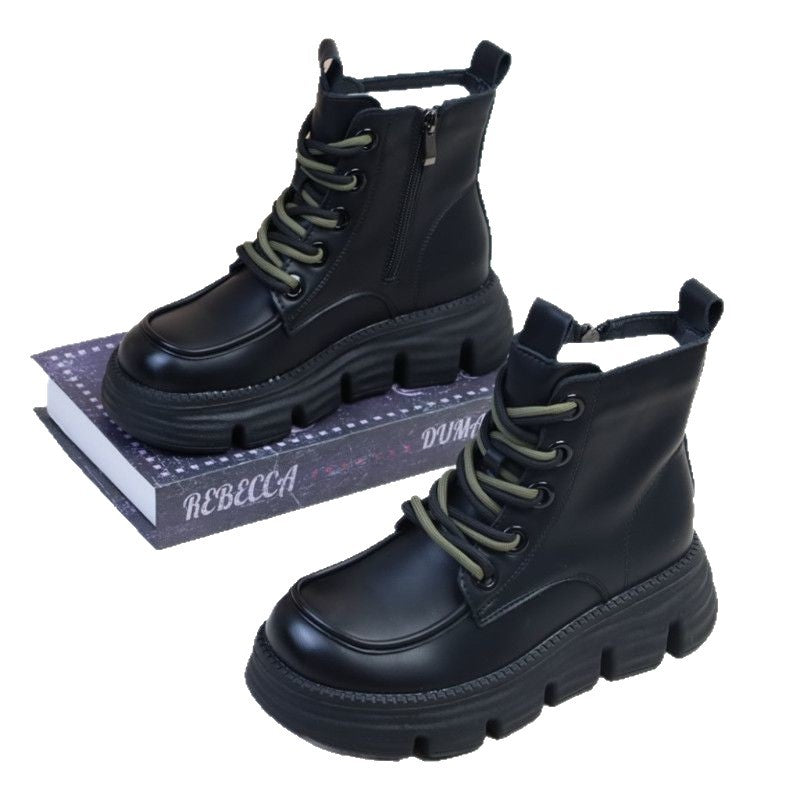 Damen Modische Winterstiefel mit dämpfender Profilsohle und seitlichem Reißverschluss