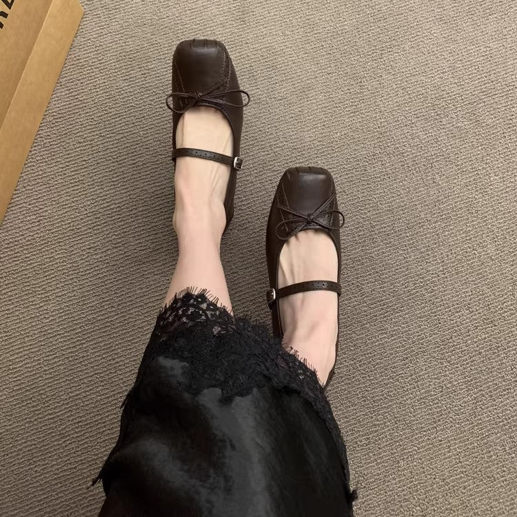 Damen Ballerinas mit zierlicher Schleife und komfortablem Fußbett R&B