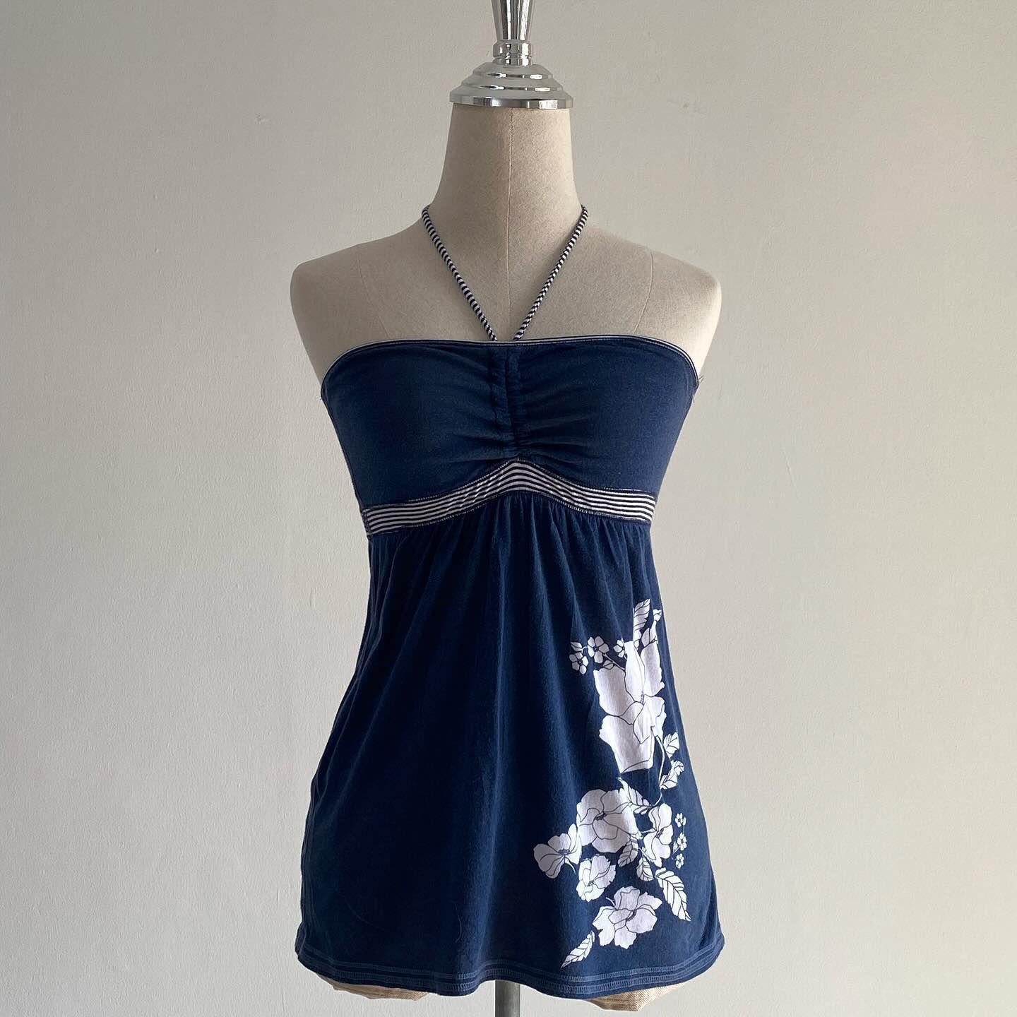 Damen Strandoberteil mit floralem Design und schulterfreiem Schnitt R&B