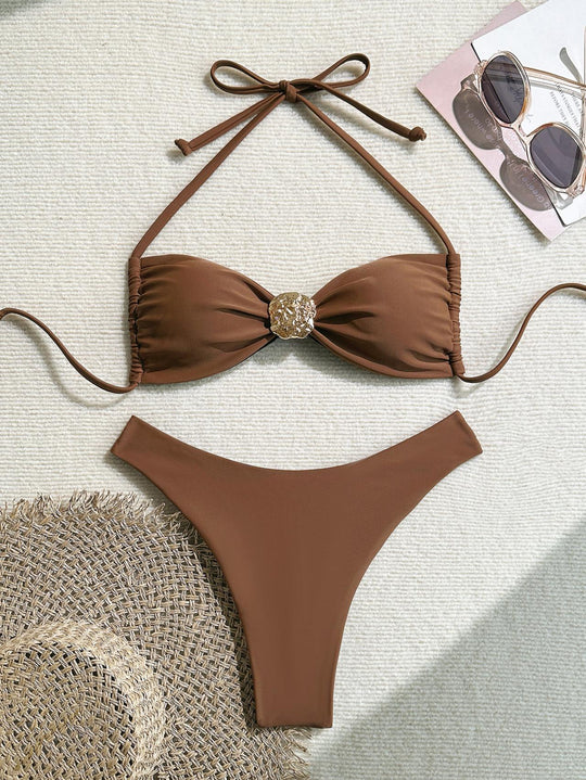 Damen Glamouröser Monokini mit modischen Cut-Outs R&B