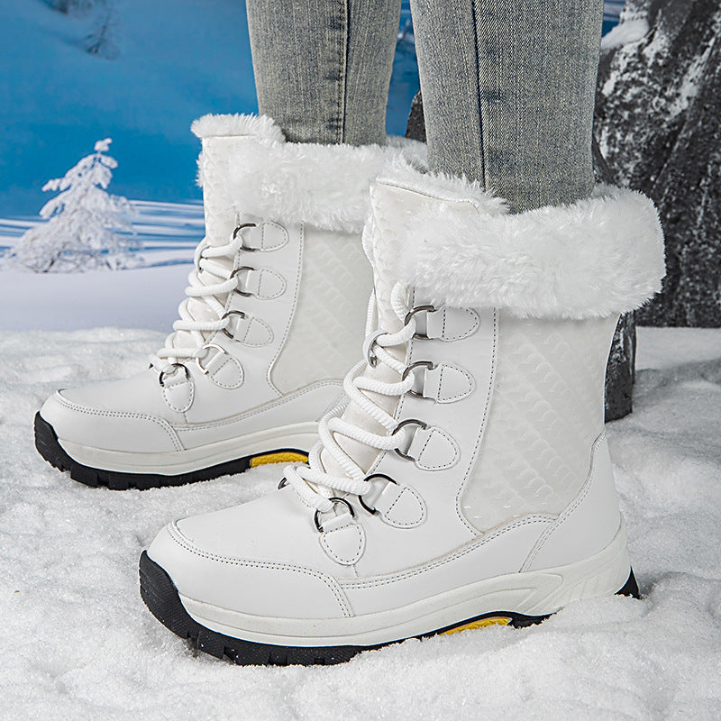 Damen Thermo-Winterstiefel mit rutschfester Sohle und isolierendem Futter R&B
