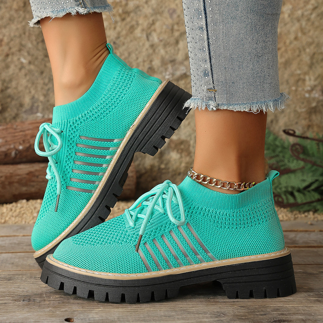 Damen luftige Sneakers mit rutschfester Sohle und atmungsaktivem Obermaterial R&B