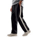 Herren Bequeme Freizeithose mit seitlichen Streifen und elastischem Bund R&B