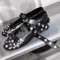 Damen Ballerinas mit modischem Strass-Detail und dekorativem Riemendesign R&B