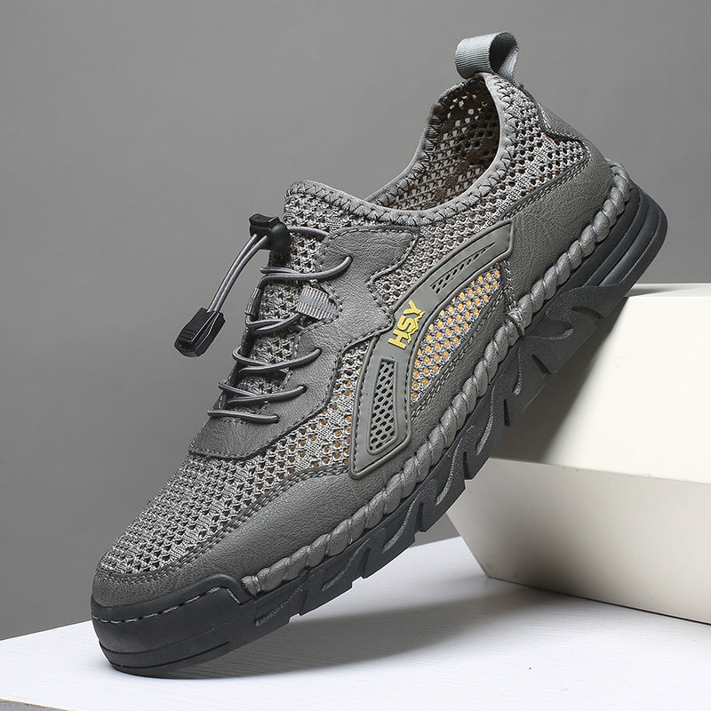 Herren Atmungsaktive Sportschuhe mit elastischem Schnellschnürsystem R&B