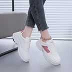 Damen Chunky Sneakers mit glitzernden Akzenten und rutschfester Sohle R&B