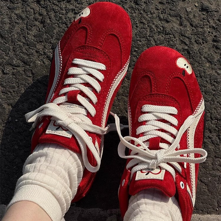 Damen Sneakers mit verspieltem Applikationsdesign und atmungsaktiver Sohle R&B