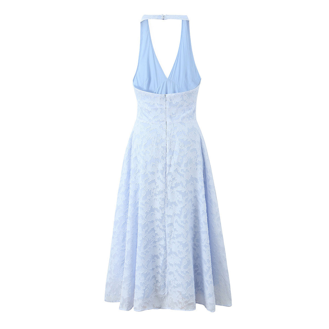 Damen elegantes Halterkleid R&B