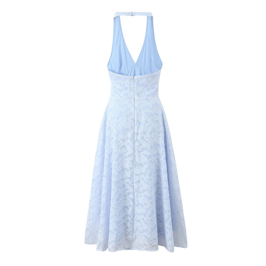 Damen elegantes Halterkleid R&B
