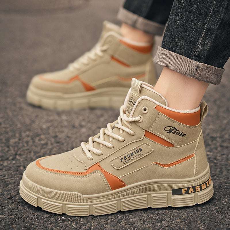 Damen Modische High-Top Sneakers mit dämpfendem Sohlenprofil und strapazierfähigem Obermaterial