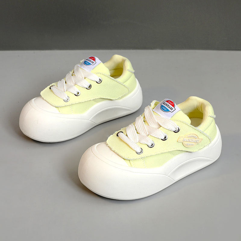 Damen sportive Sneakers mit strapazierfähigem Obermaterial und rutschfester Gummisohle R&B