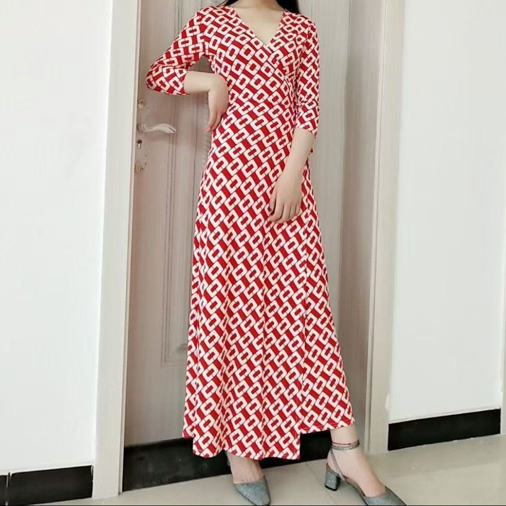 R&B | Maxikleid mit V-Ausschnitt
