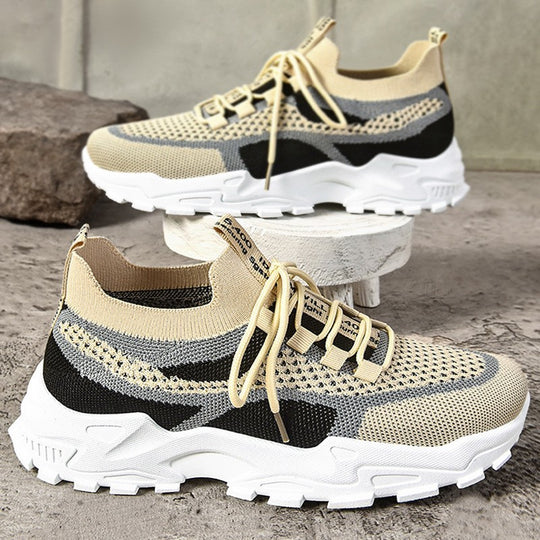 Damen Atmungsaktive Fitness-Sneaker mit flexiblem Netz-Obermaterial R&B