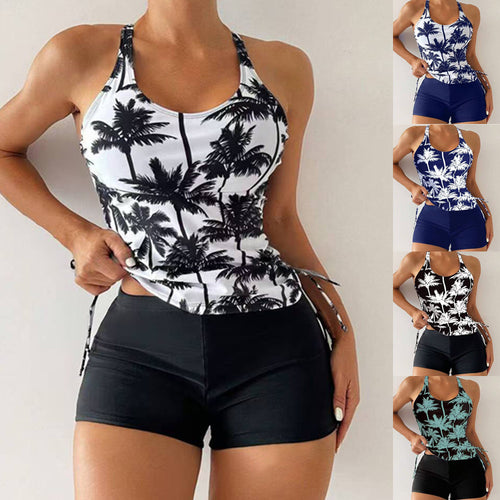 Damen Tankini-Set mit floralem Design und verstellbaren Trägern R&B