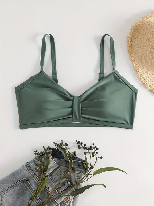 Damen Triangel-Bikini Oberteil mit modernem grafischen Muster R&B
