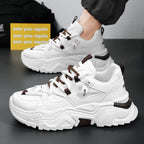 Damen Chunky Sneakers mit rutschfester Sohle und atmungsaktiver Mesh-Oberfläche