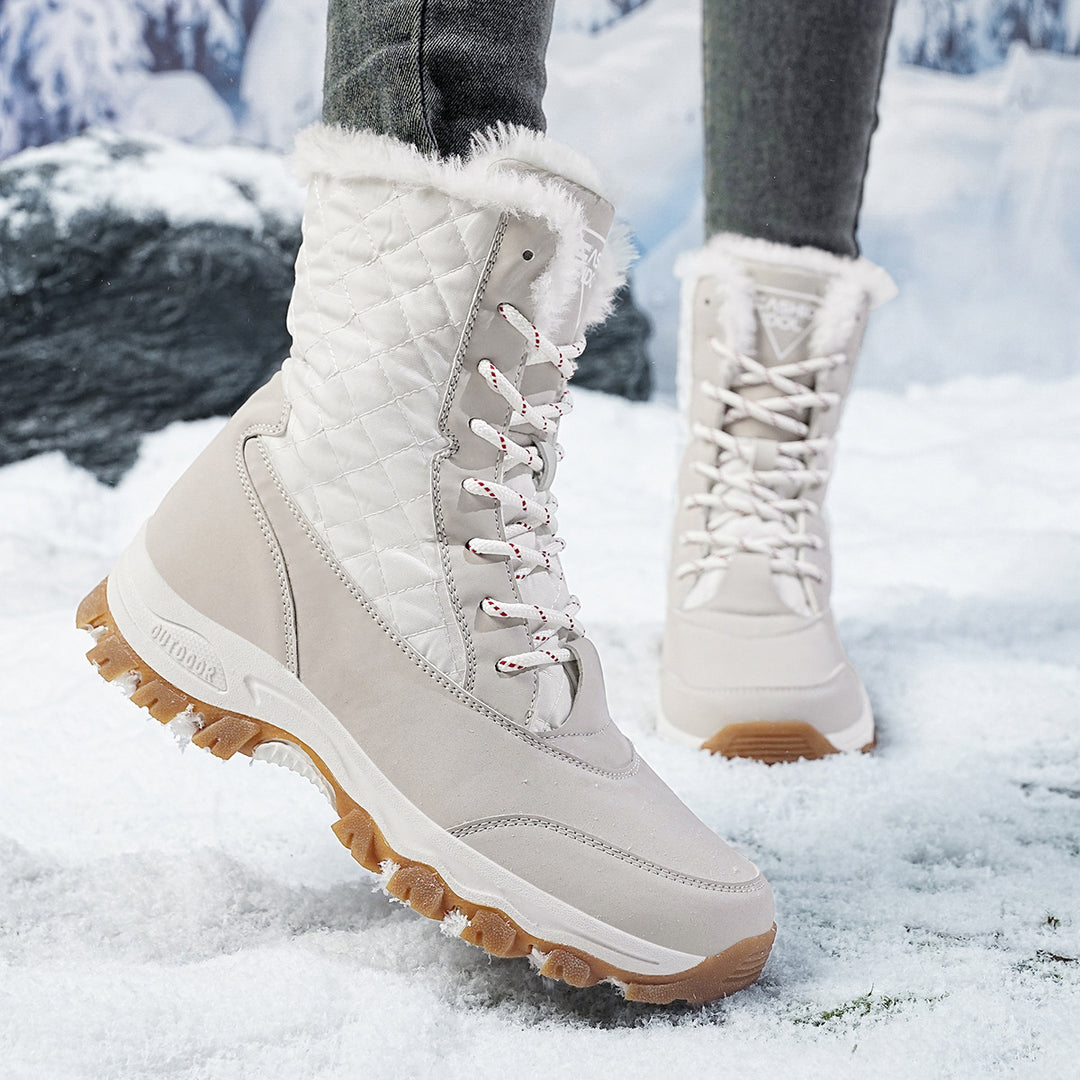 Damen Winterfestige Stiefel mit isolierter Fütterung und rutschfester Sohle R&B
