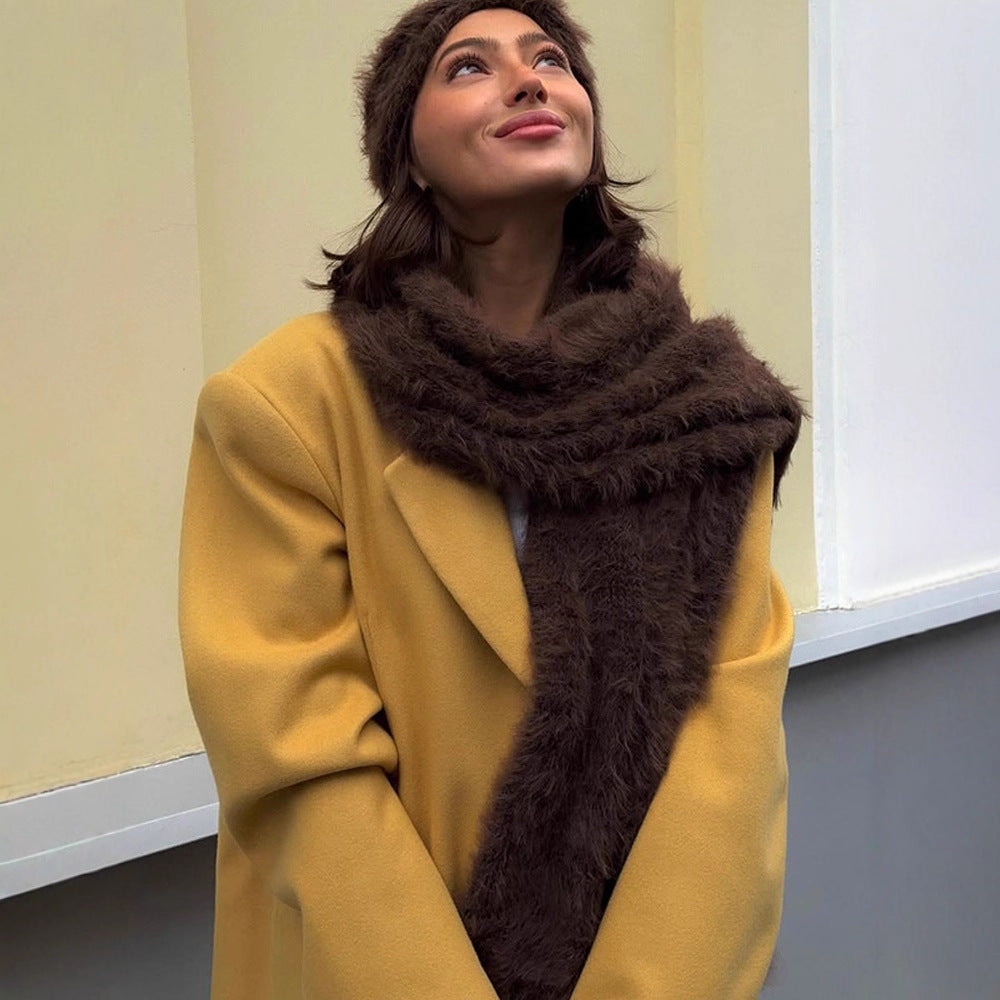Damen Oversized Wollmantel mit stilvollem Schnitt R&B