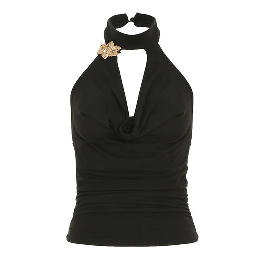 Damen elegantes Wickeloberteil und Maxi-Rock Set R&B