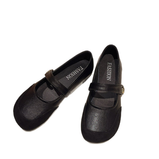Damen elegante Ballerinas mit dekorativem Riemchen und hochwertiger Sohle R&B