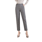 Damen Stoffhose kariert mit High Waist