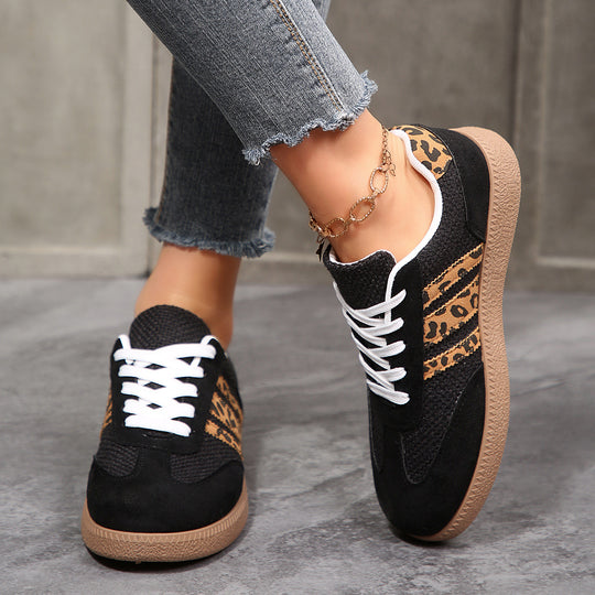 Damen Sportliche Sneaker mit animalischem Muster und rutschfester Sohle R&B