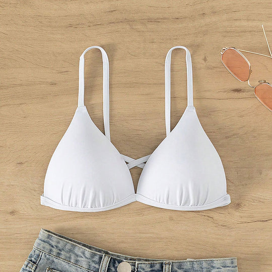 Damen Triangel-Bikini-Oberteil mit verstellbaren Trägern R&B