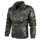 Herren camouflage Freizeitjacke mit stylischen Reißverschlusstaschen R&B