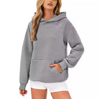 Damen modischer Kapuzenpullover mit strukturiertem Oberflächenmuster R&B