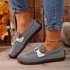 Damen Komfortable Freizeitschuhe mit dekorativen Schnallen R&B