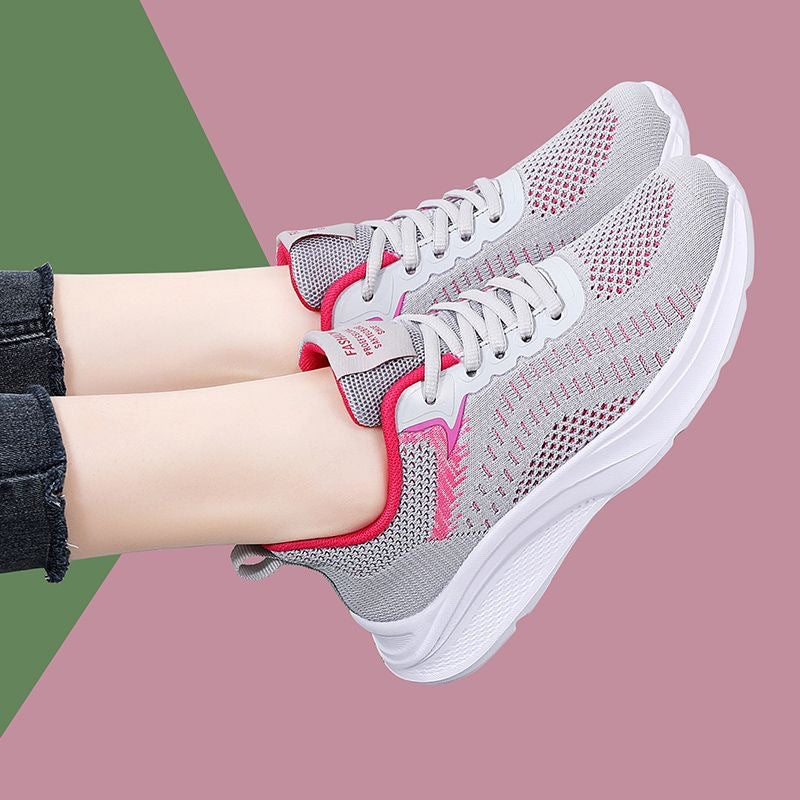 Damen Atmungsaktive Freizeitschuhe mit flexiblem Obermaterial und stoßdämpfender Sohle R&B
