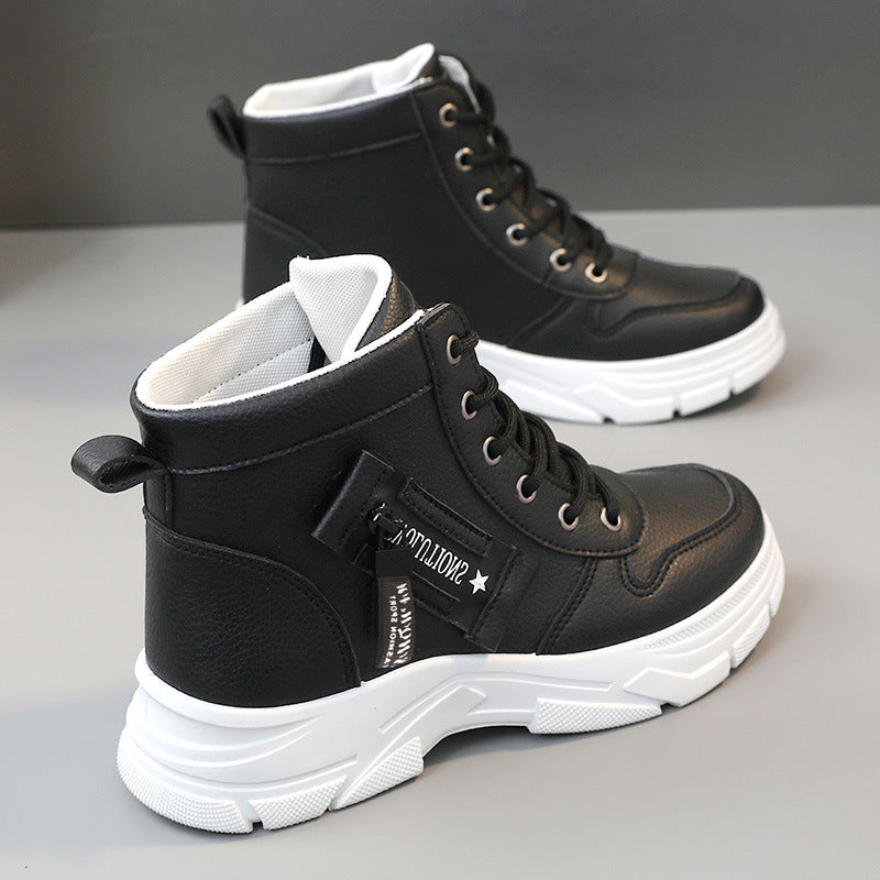 Damen sportliche High-Top Sneakers mit modischem Design und dämpfender Sohle R&B