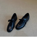 Damen modische Schnürschuhe mit feiner Lederverarbeitung und stilvollen Akzenten R&B