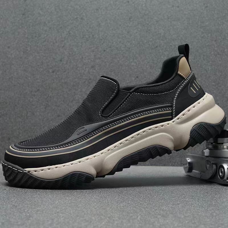 Damen Slip-On Sneakers mit atmungsaktivem Obermaterial und rutschfester Sohle R&B