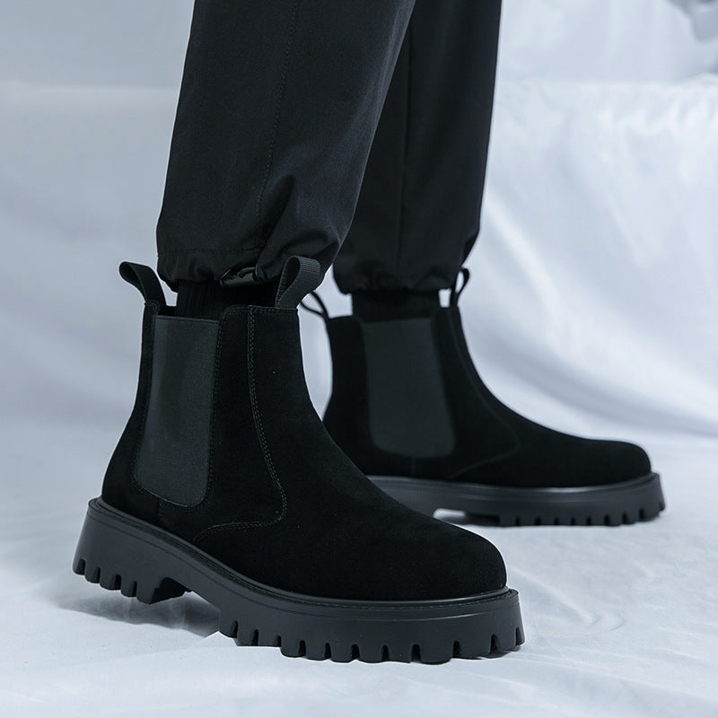 Damen Modische Chelsea-Stiefel mit rutschfester Sohle und elastischen Einsätzen R&B