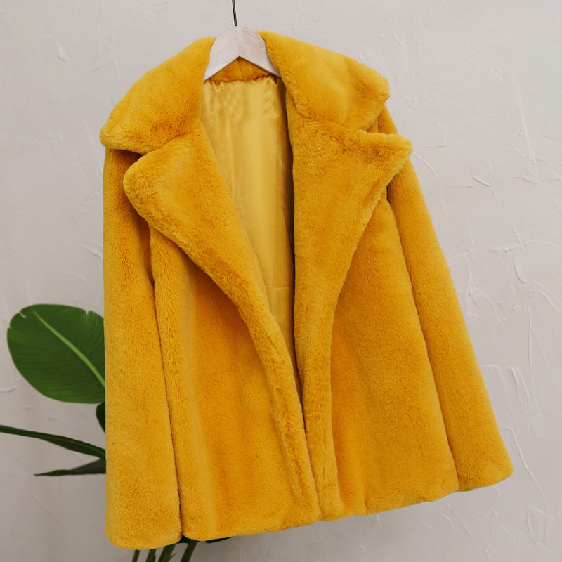 Damen Flauscher Mantel R&B
