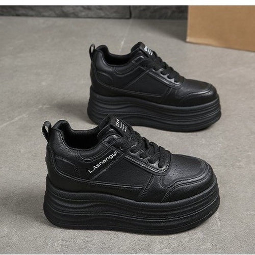 Damen modische Plateau-Sneaker mit strukturiertem Obermaterial und komfortablem Dämpfungssystem R&B