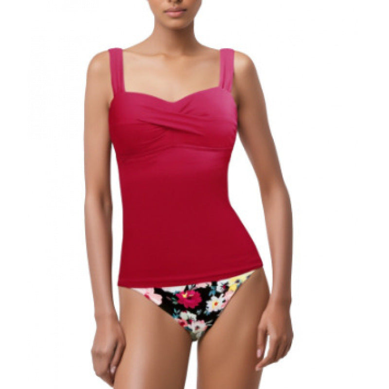 Damen Einteiler-Badeanzug mit modischem Wickel-Design R&B