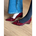 Damen elegante Pumps mit modischem Schleifenakzent R&B