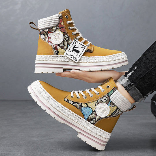 Damen Trendige Stiefel mit dekorativer Eule R&B