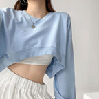 Damen Cropped Sweatshirt