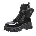 Damen Chunky Combat Boots mit praktischen Stauraum und modischen Details R&B