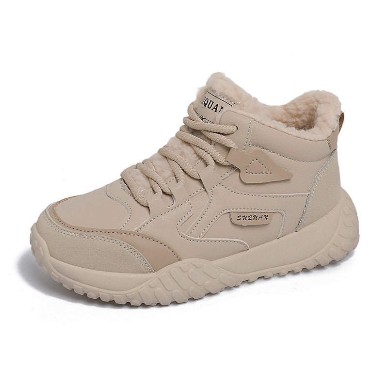 Damen Winterliche High-Top Sneakers mit weichem Innenfutter und rutschfester Sohle R&B