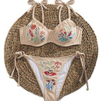 Damen Eleganter Bikini mit kunstvollen Stickereien R&B