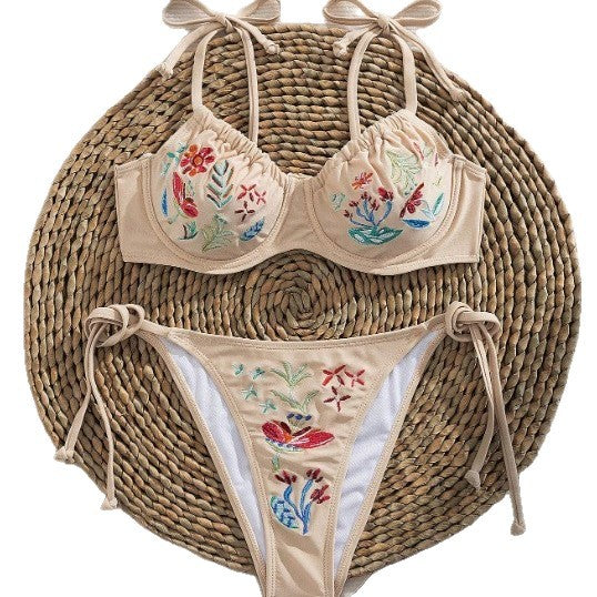Damen Eleganter Bikini mit kunstvollen Stickereien R&B