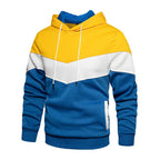 Herren Sportlicher Kapuzenpullover mit modernem Farbblockdesign und atmungsaktiven Eigenschaften R&B