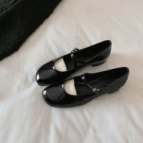 Damen Elegante und klassisch-schicke Ballerinas mit Schnalle R&B